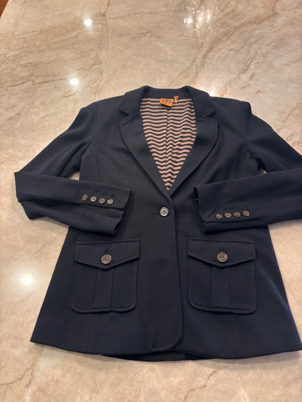 Tory Burch Seth Wool Blend Knit Blazer - NEVER WORN